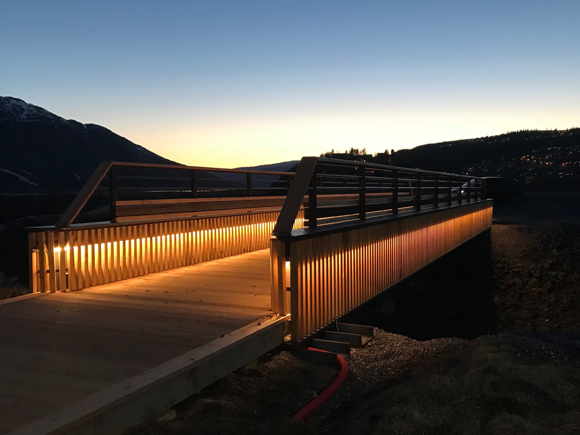 Gangbru til bystranda - Mosjøen