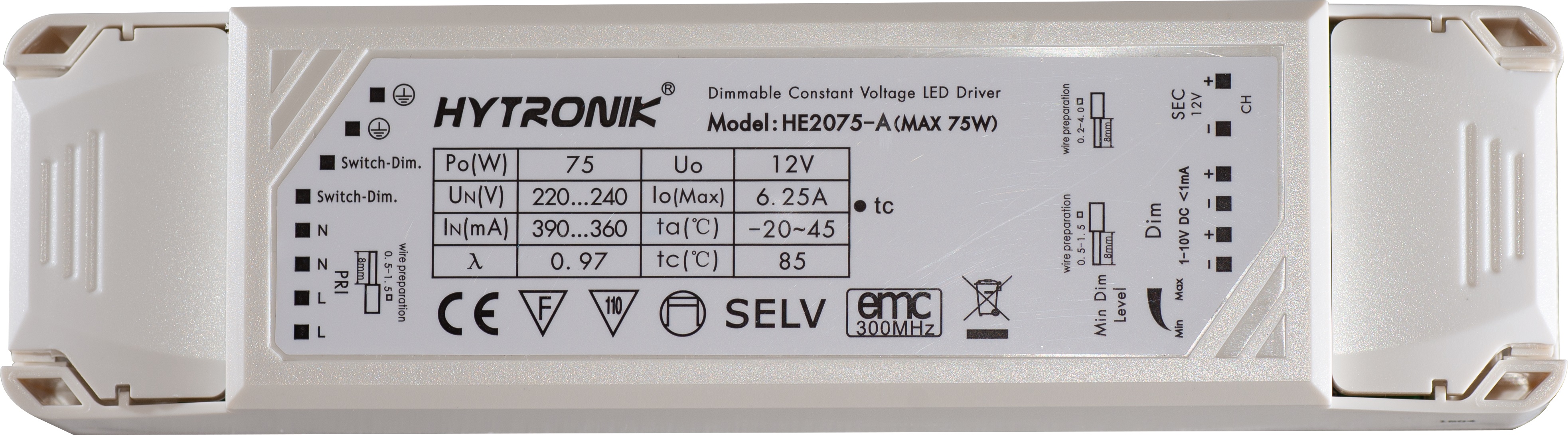 Switch Dim + 1-10V dimmable 24V DC