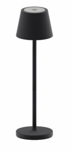 Iris mini - rechargeable table lamp, jet black (RAL9005)
