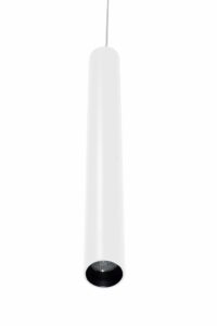 JP Recessed pendant, signal white (RAL9003)/black cuff