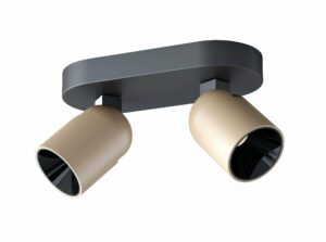 Calvi K2, black/polished silver coffee - PC dimmable