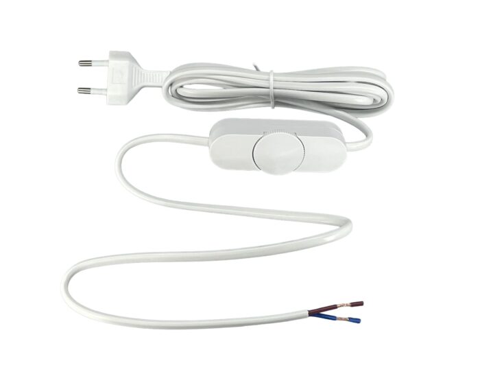 Ledningsdimmer 2x0,75mm² (2-60W LED), hvit