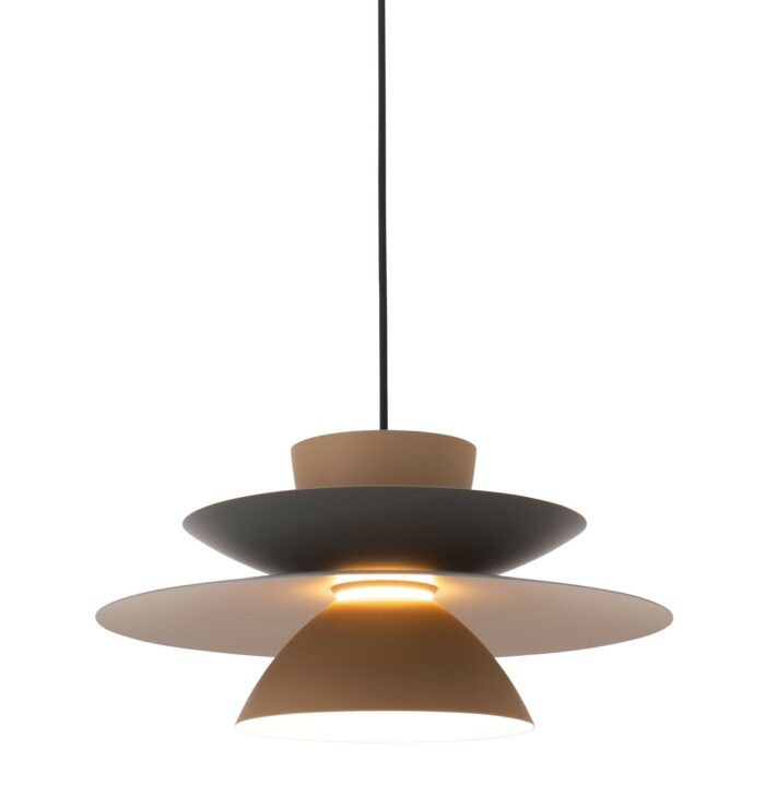 Vireli pendant 400, brown/grey - PHASE CUT dimmable