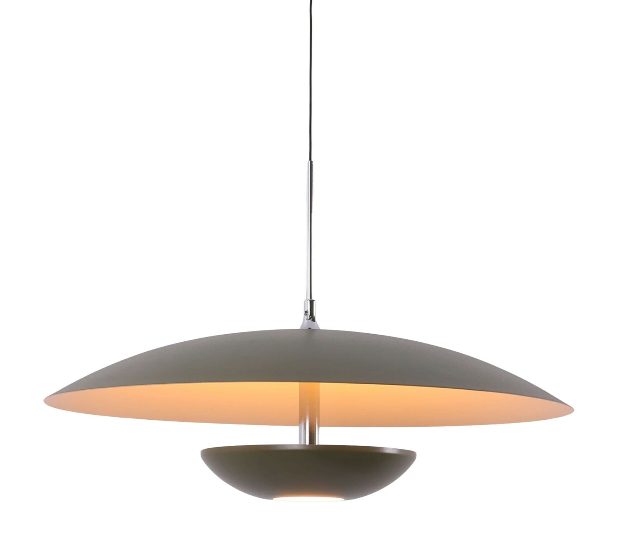 371274054 Serina Pendant 400, olive grey/cream - PC dimmable